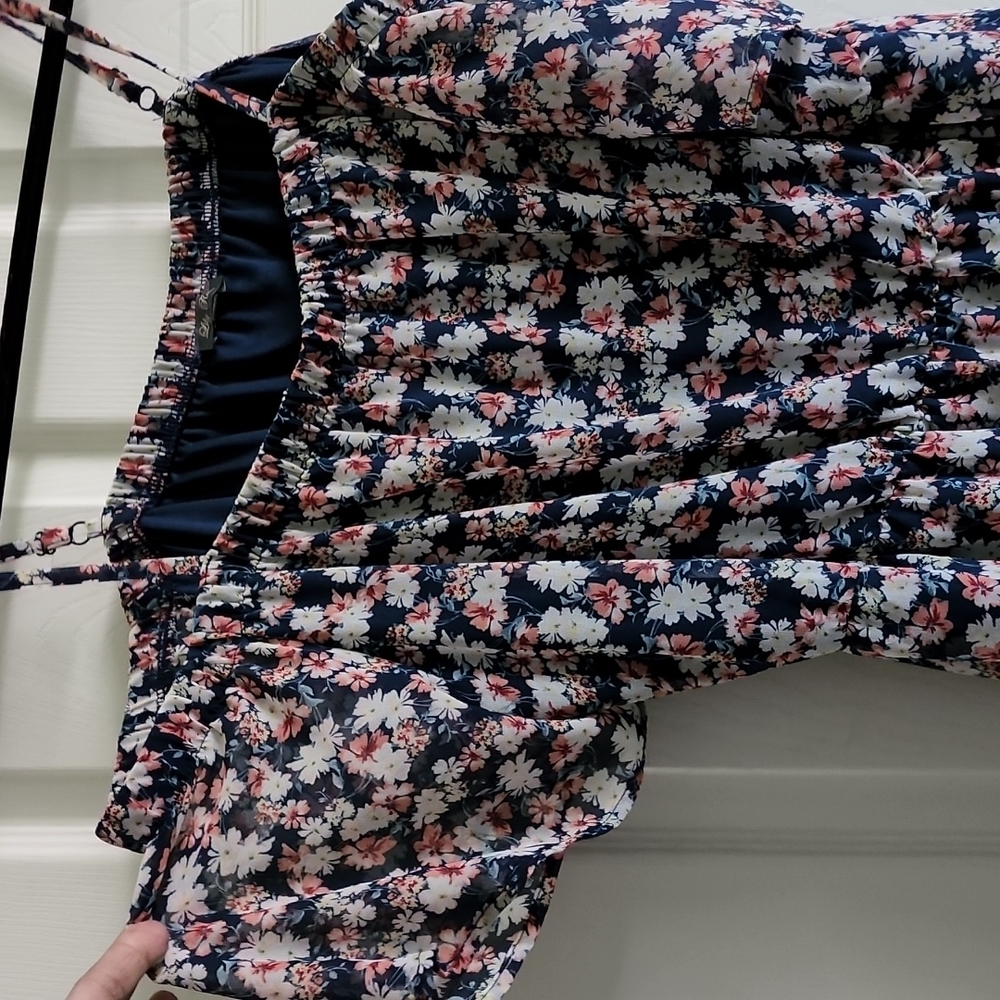 Lily Rose  Hi -lo cold shoulder  dress Sz 1x - Picture 10 of 12